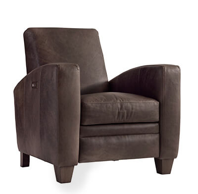 Ashton Power Motion Chair with dark leather